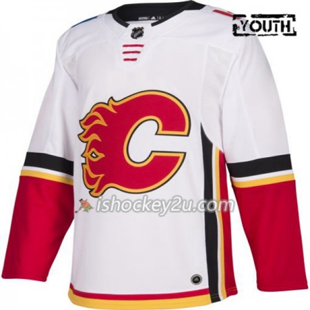Børn NHL Calgary Flames Trøje Blank Adidas Hvid Authentic